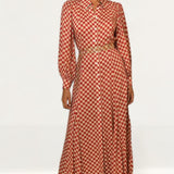 Rixo Chilli Checkerboard Maddison Midi Dress product image