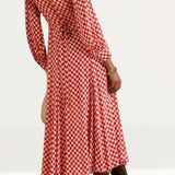 Rixo Chilli Checkerboard Maddison Midi Dress product image