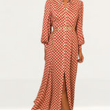 Rixo Chilli Checkerboard Maddison Midi Dress product image