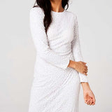 Little Mistress Pandora White Embellished Maxi Dress product image