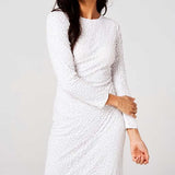 Little Mistress Pandora White Embellished Maxi Dress