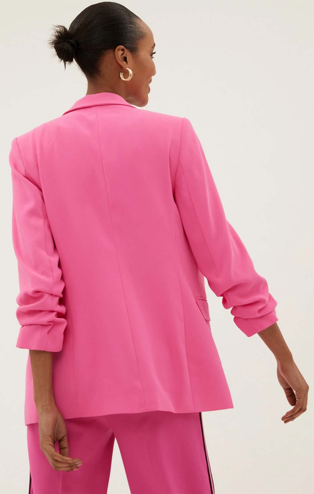 M&S Rose Ruched Sleeve Crepe Jacket product image