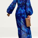 Runaway The Label Blue Calista Midi Dress product image