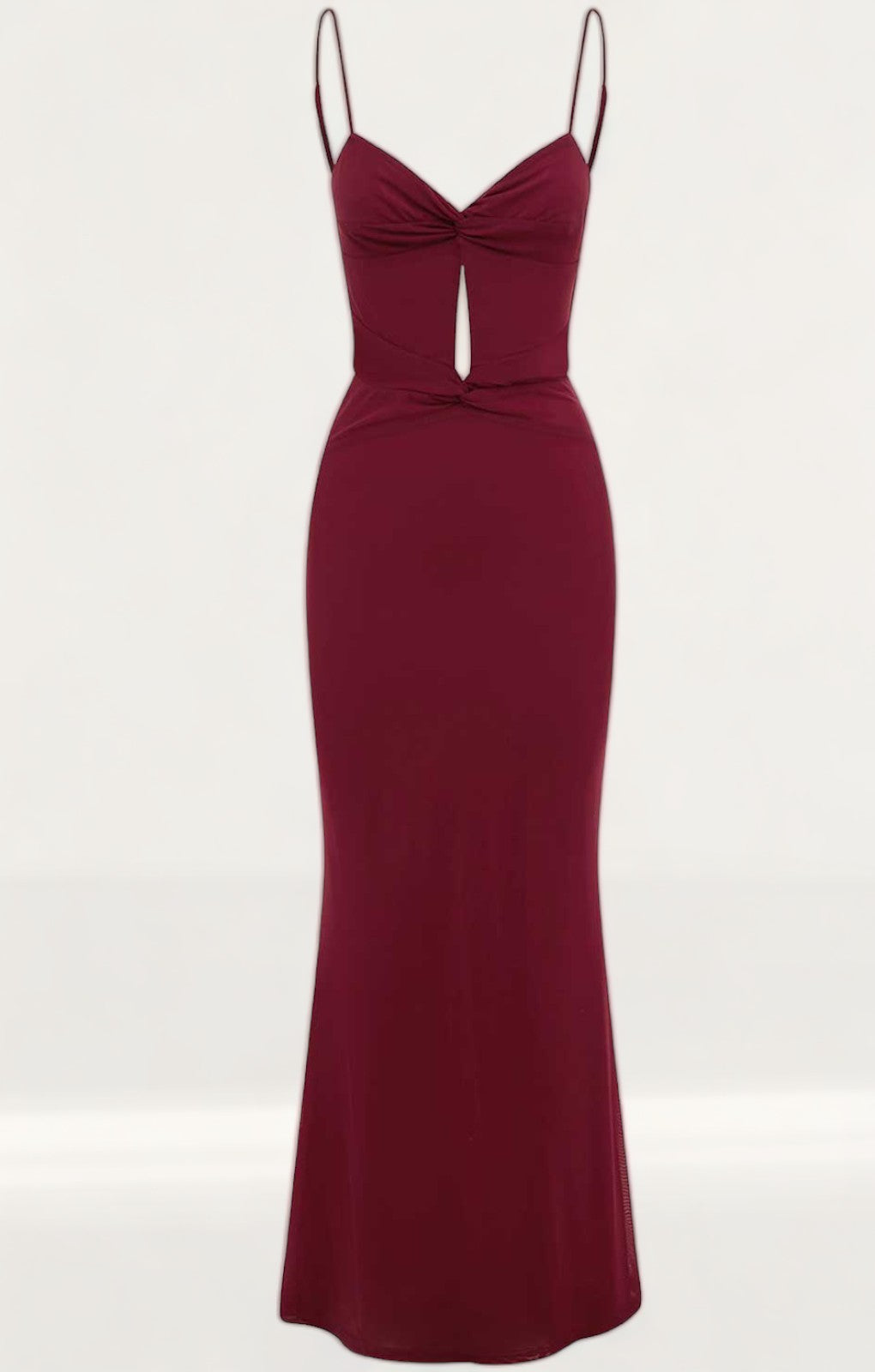 Runaway The Label Merlot Marl Maxi Dress