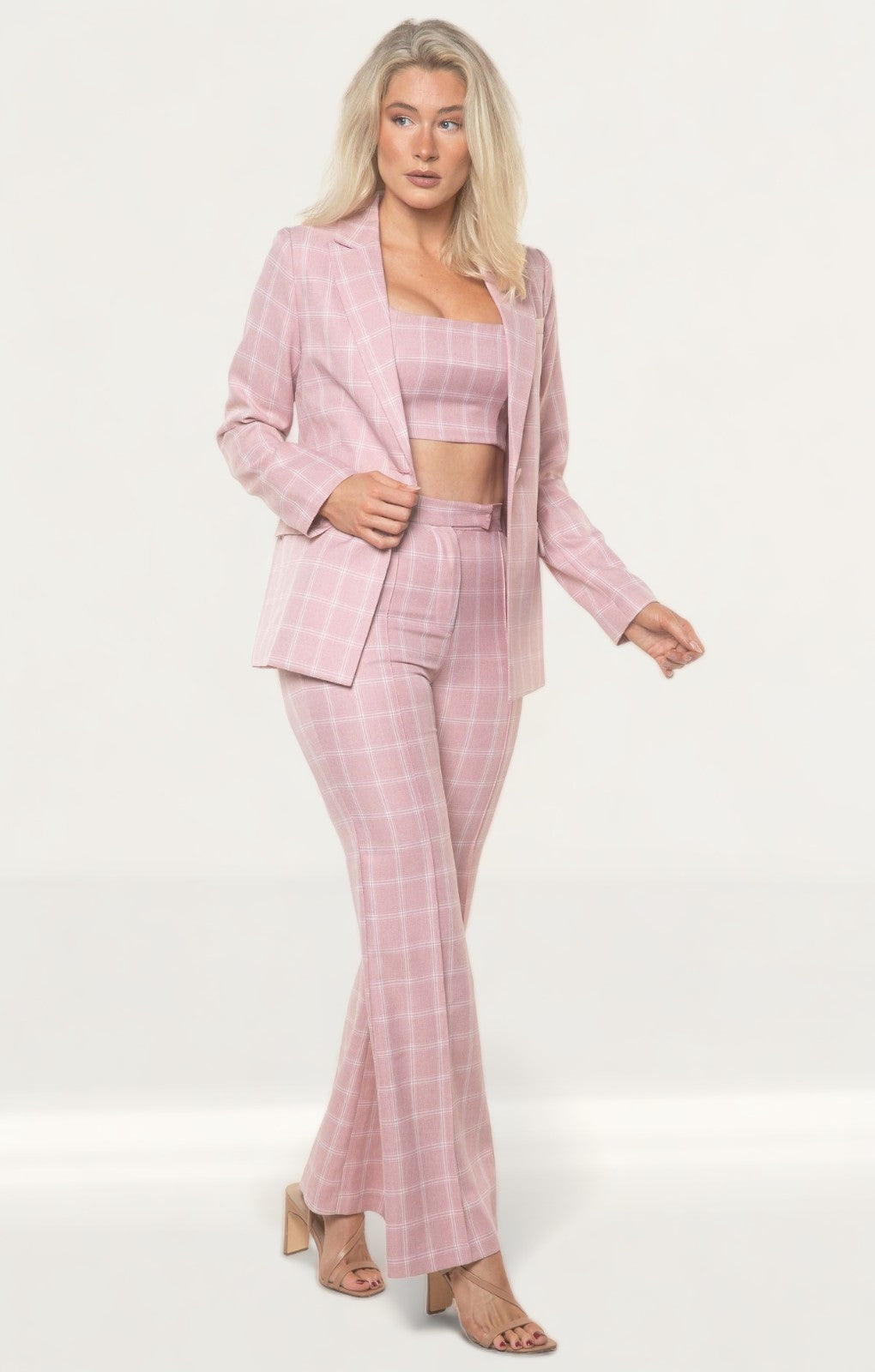 Runaway The Label Pink Check Karirgan Co-Ord product image