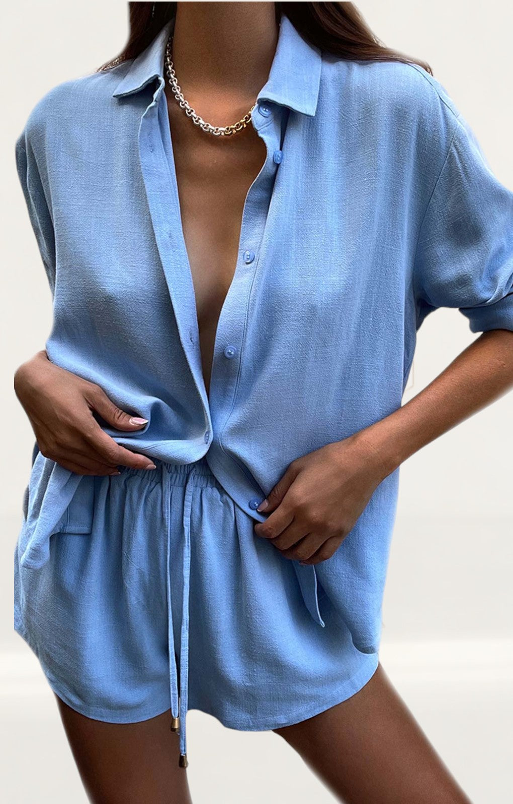 Runaway The Label Powder Blue Kym Co-Ord