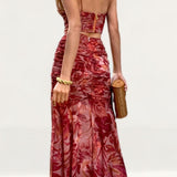Runaway The Label Rust Floral Capricorn Top + Capricorn Skirt