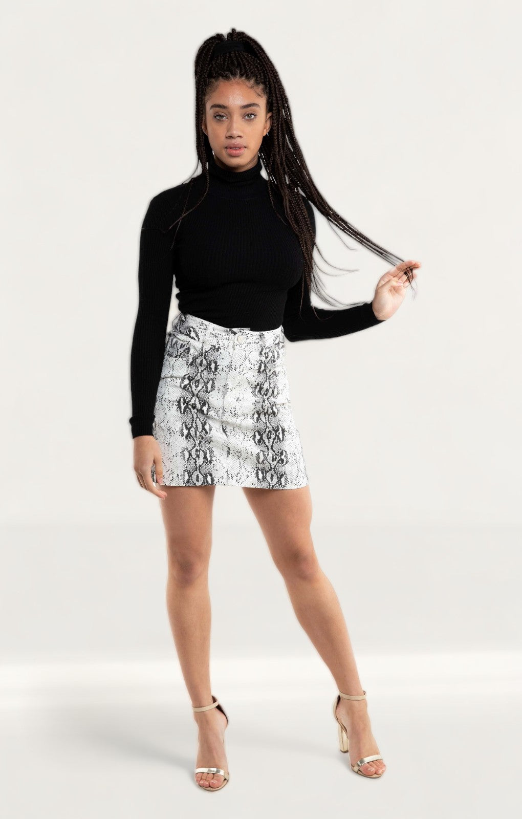 Runaway The Label Snake Print Anaconda Skirt