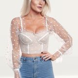 Runaway The Label White Spot Chloe Top