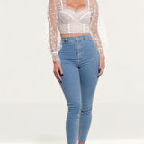 Runaway The Label White Spot Chloe Top
