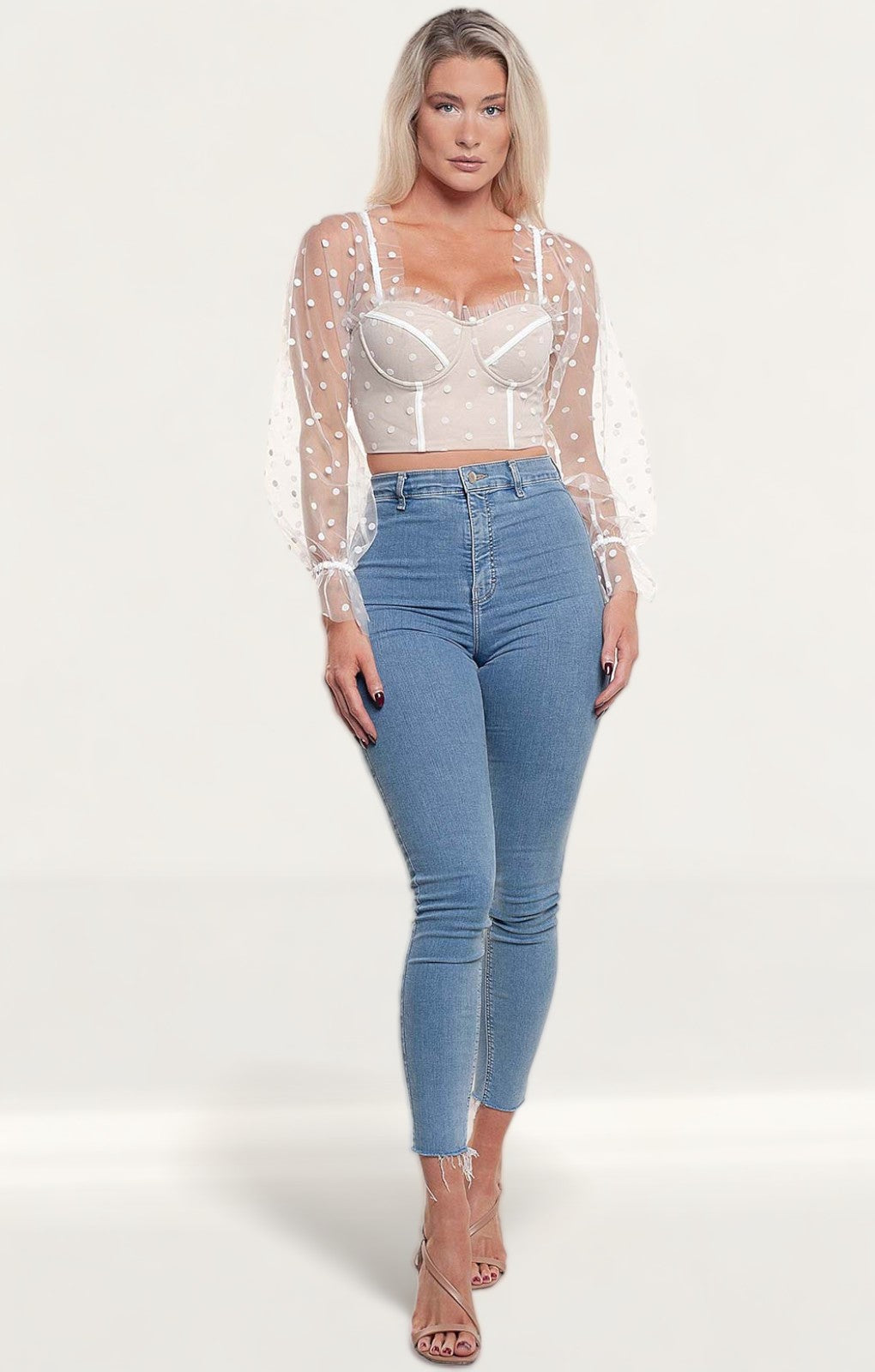 Runaway The Label White Spot Chloe Top