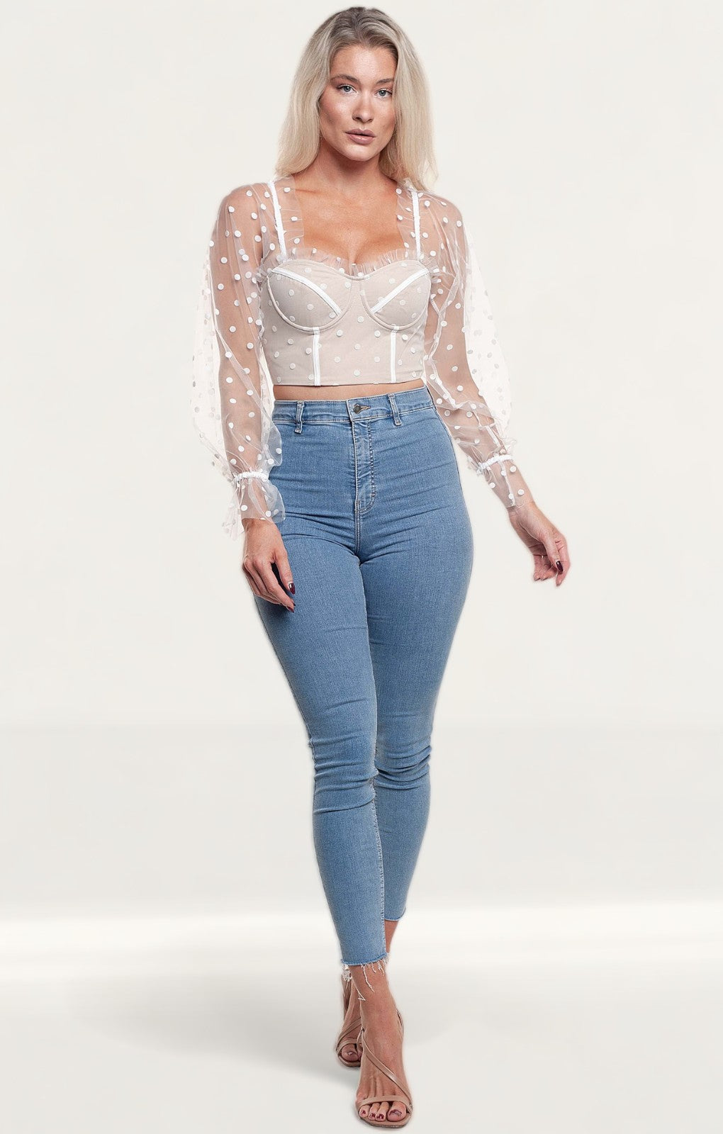 Runaway The Label White Spot Chloe Top