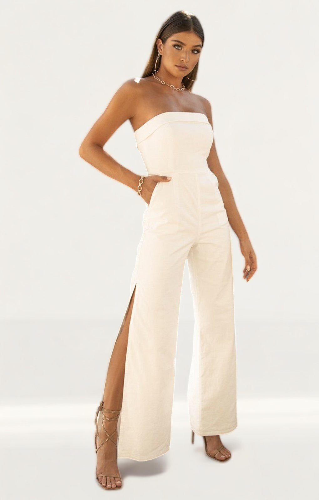 Runaway The Label White Tahari Jumpsuit product image