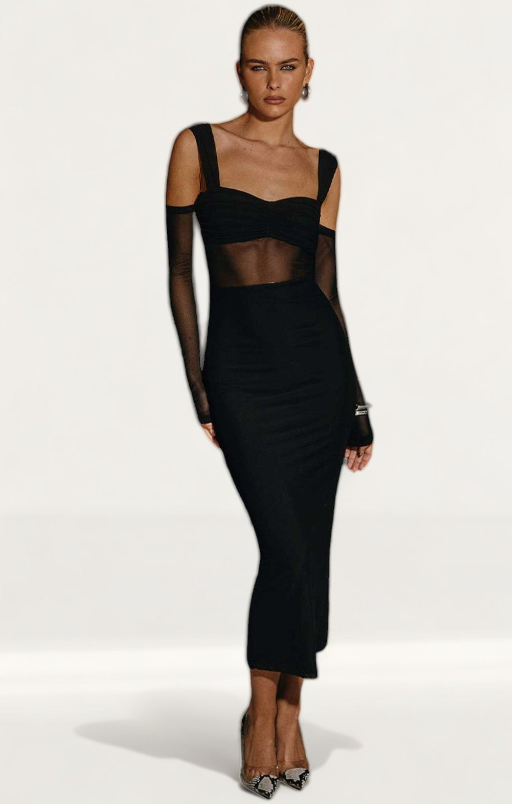 Runaway The Label Black Lamoura Midi Dress product image