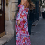 Runaway The Label Charlie Pink Floral Maxi Dress