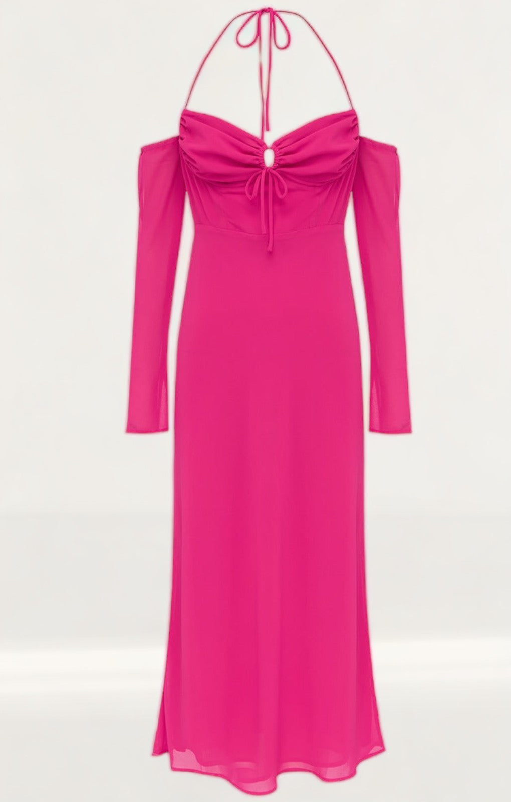 Runaway The Label Diseree Fuschia Midi Dress