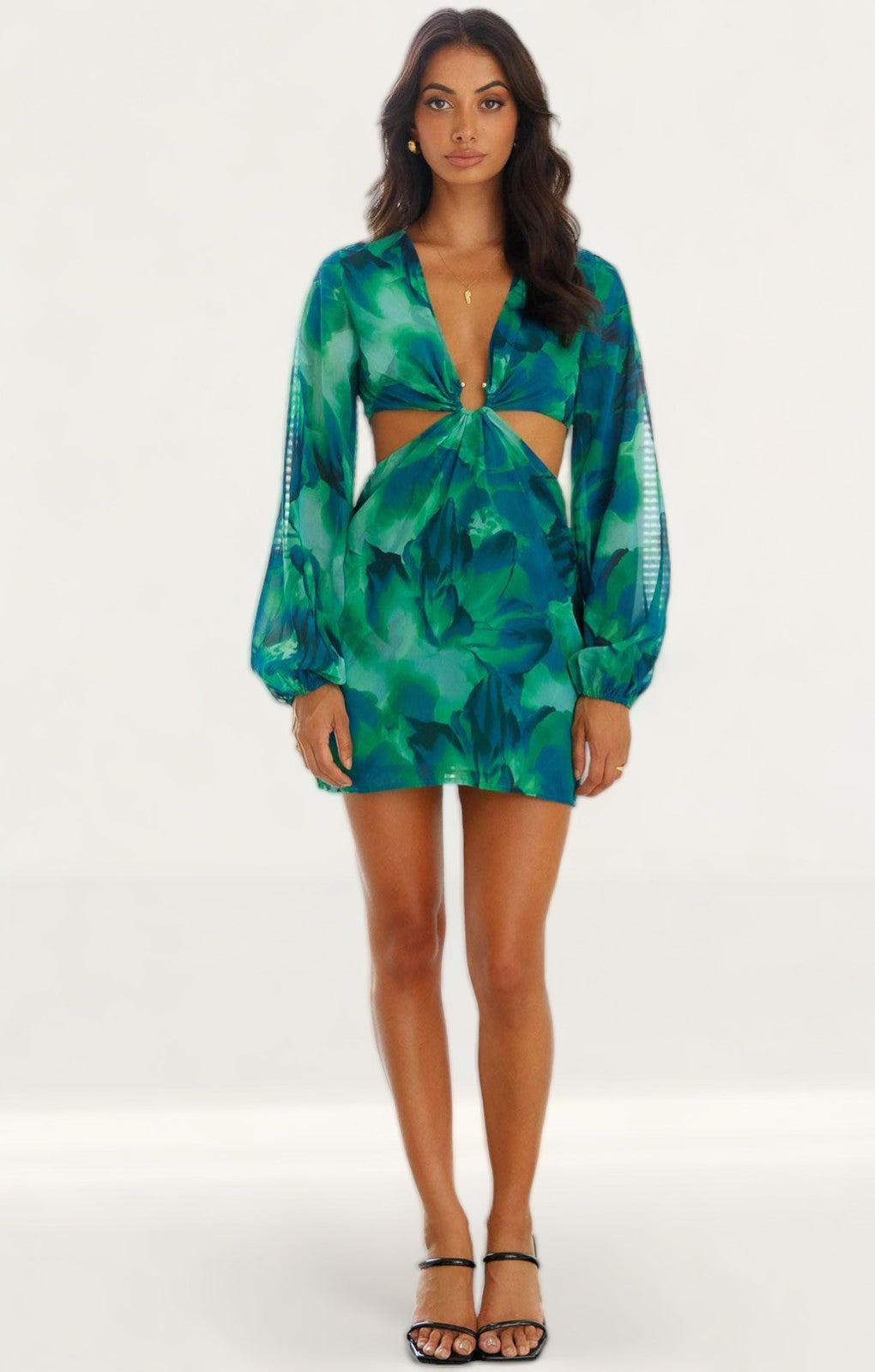 Rent Runaway The Label Green Calista Ring Dress