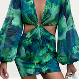 Runaway The Label Green Calista Ring Dress