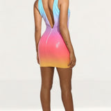 Runaway The Label Rainbow Malibu Mini Dress