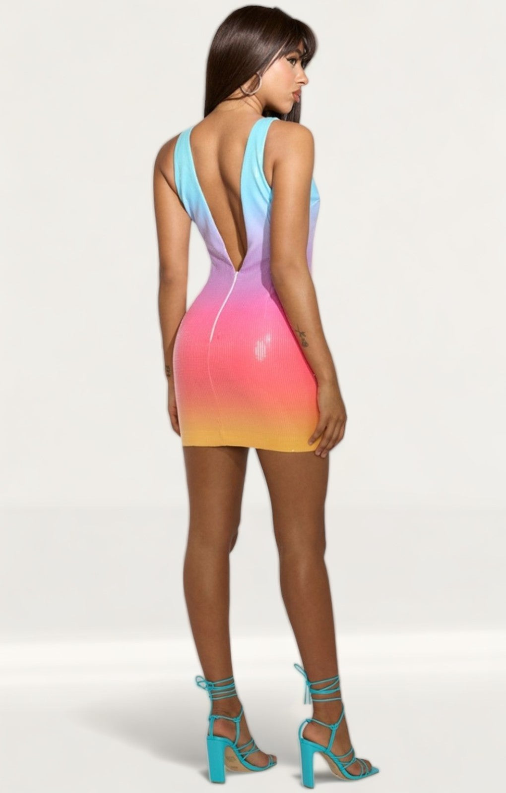 Runaway The Label Rainbow Malibu Mini Dress
