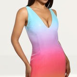 Runaway The Label Rainbow Malibu Mini Dress