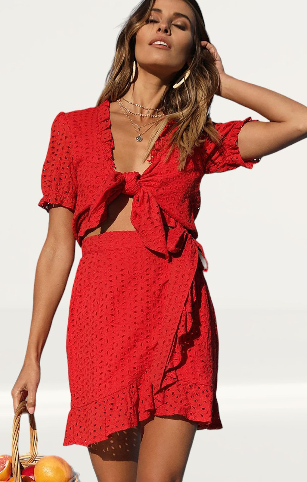Runaway The Label Red Wrap Co-Ord product image