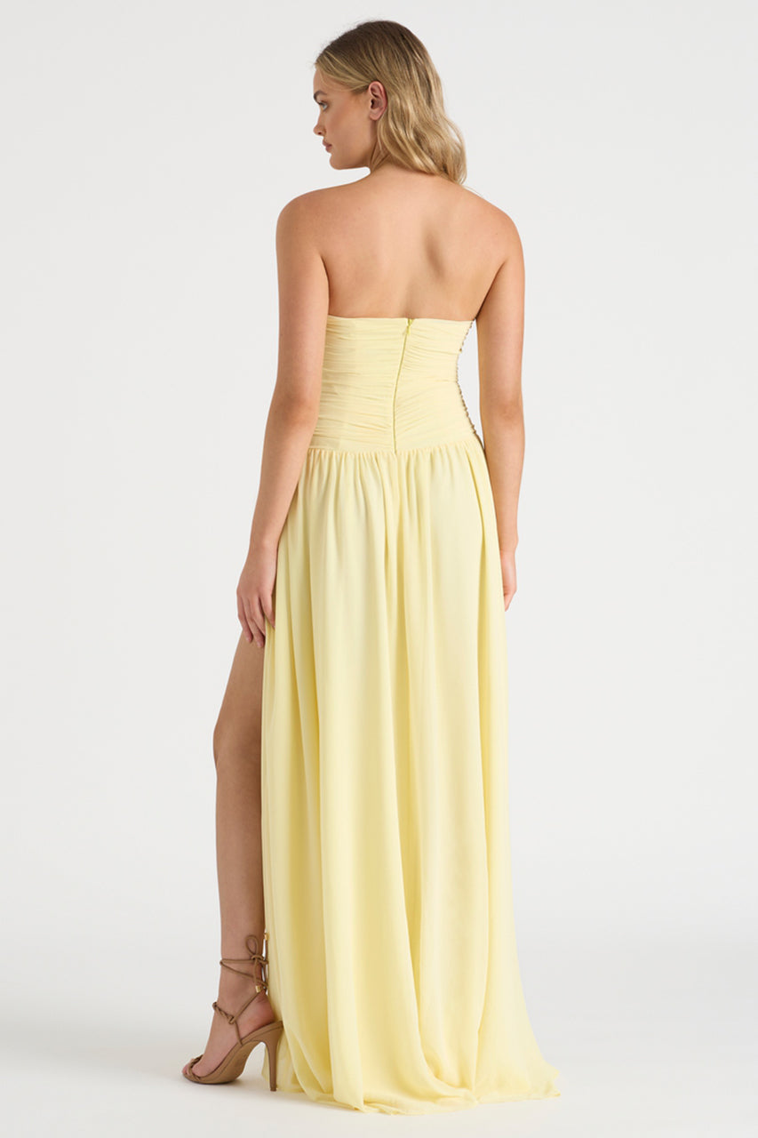 Runaway The Label Rosette Butter Gown