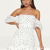 Runaway The Label Tiana Frill Mini White Dress