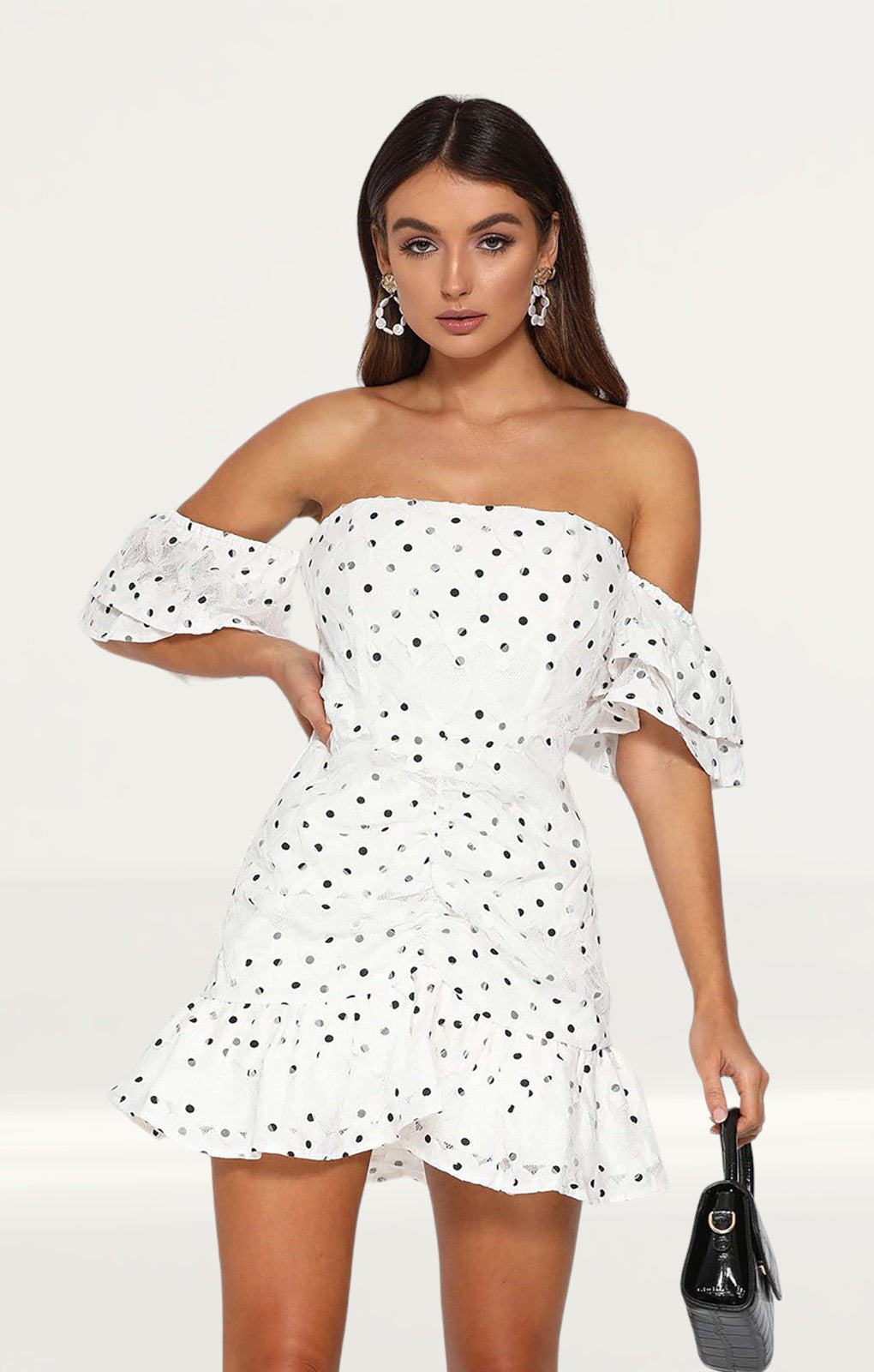 Runaway The Label Tiana Frill Mini White Dress