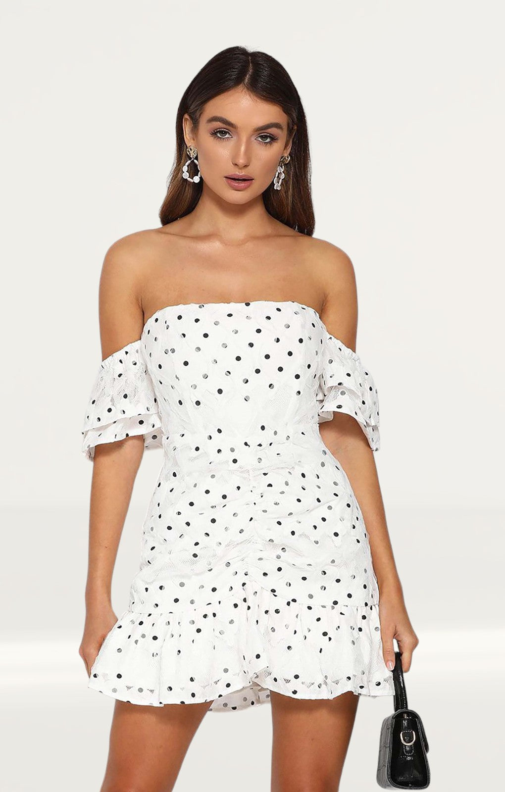 Runaway The Label Tiana Frill Mini White Dress