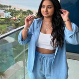 Runaway The Label Powder Blue Kym Co-Ord
