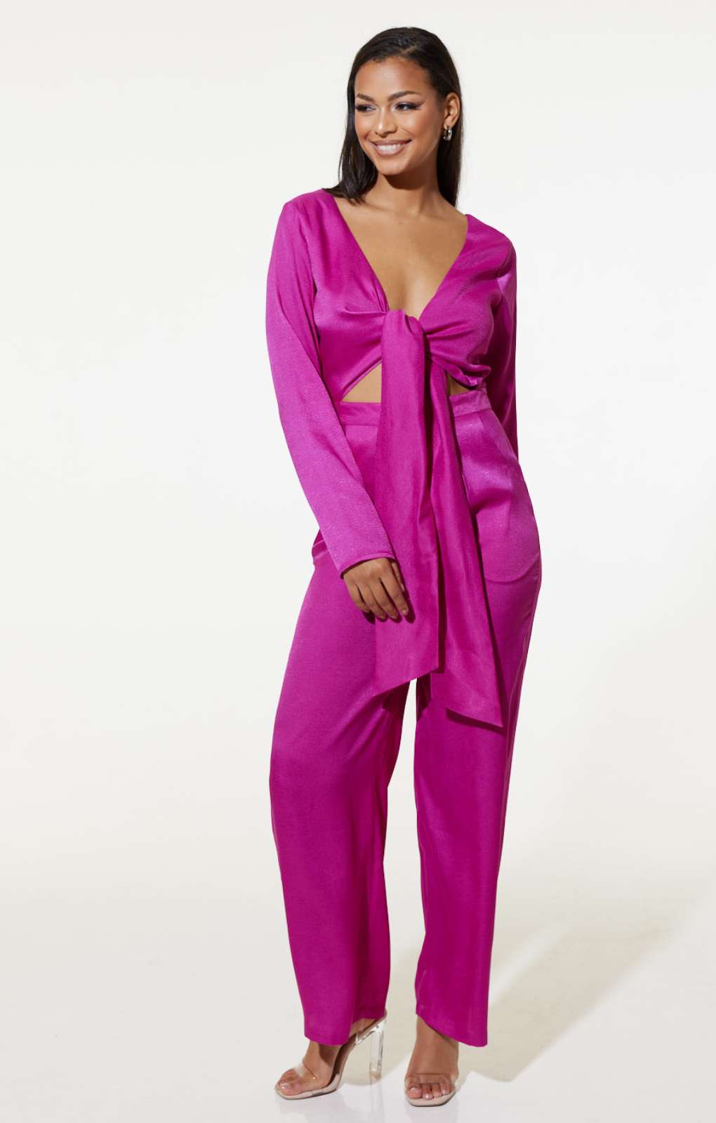 Samsara Alma Bow Jumpsuit in Pink product image