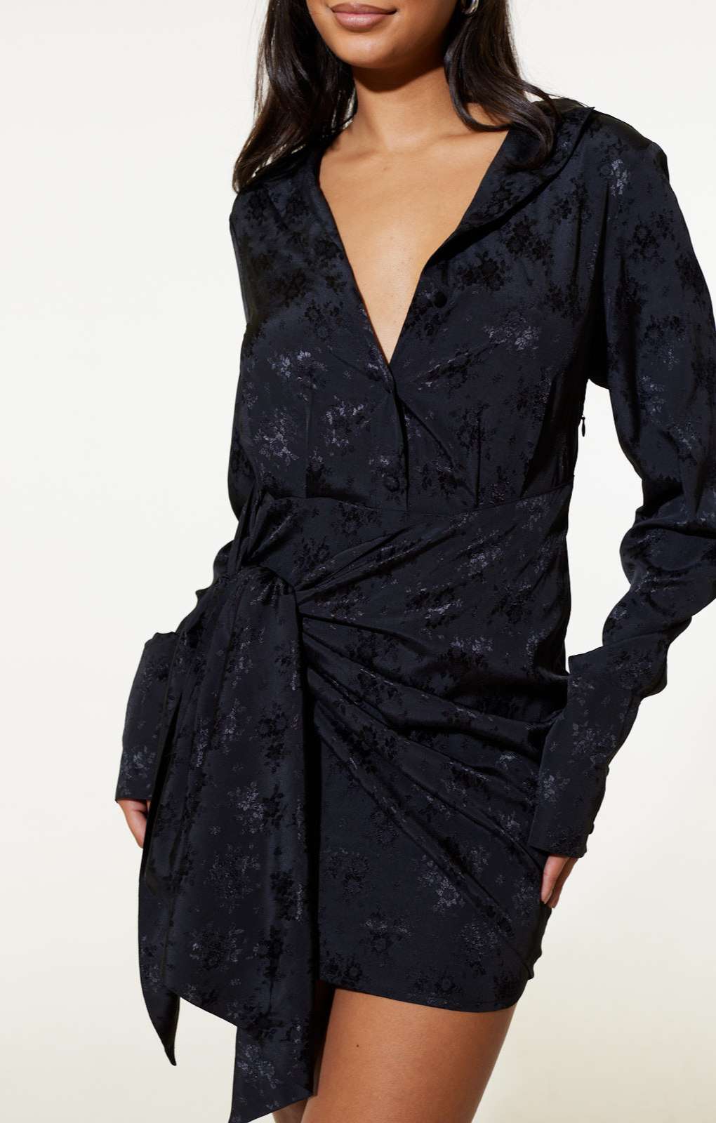 Samsara Gabriella Shirt Dress in Black product image