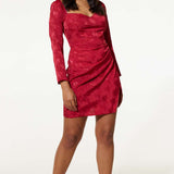Samsara Lucia Mini Wrap Dress in Red product image