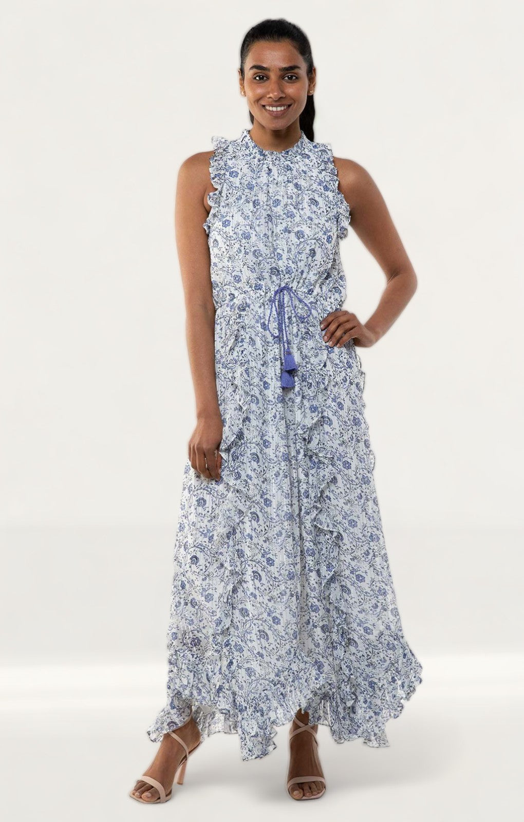 Saylor Chriselle Ditsy Print Maxi Dress