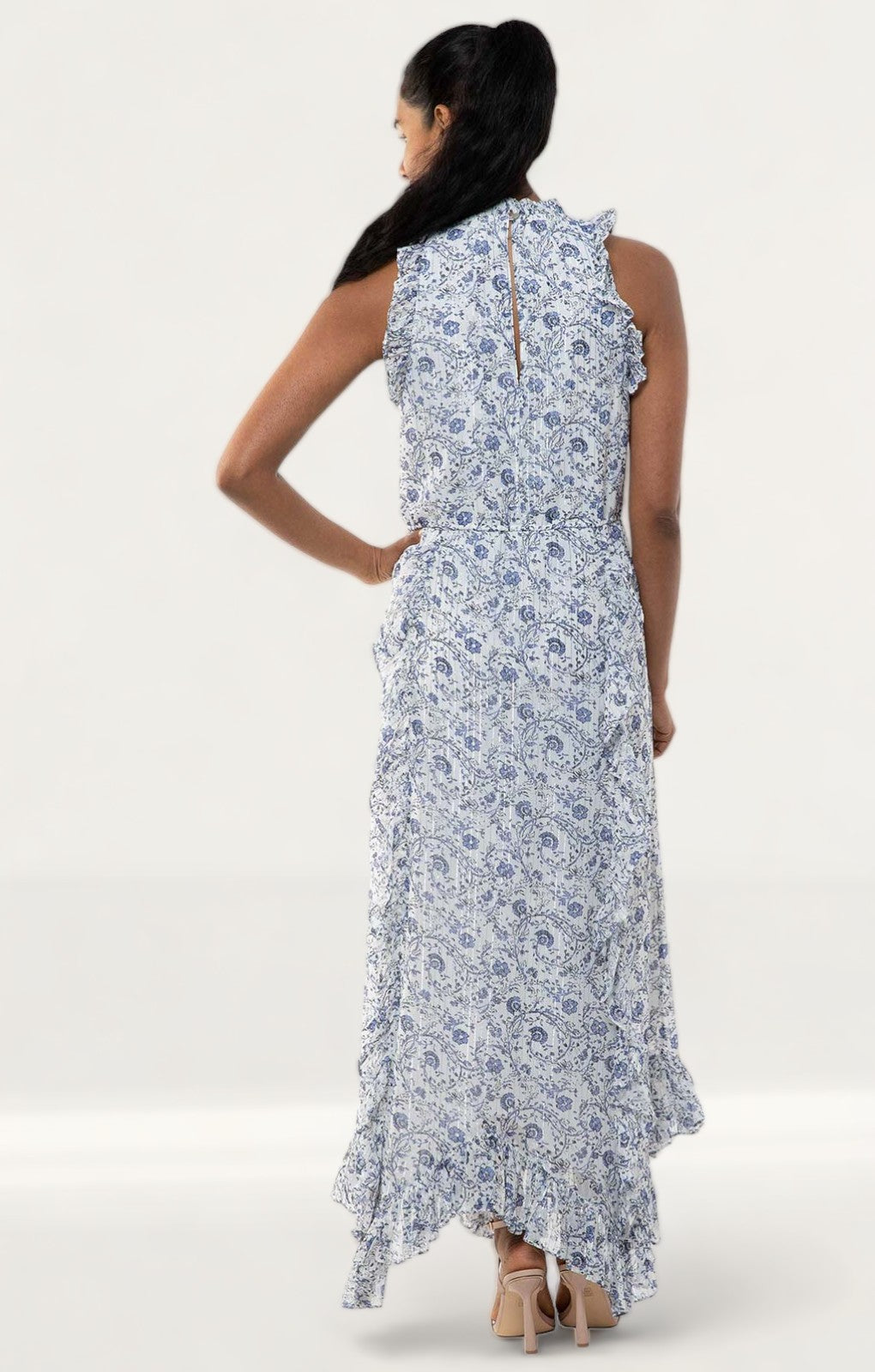 Saylor Chriselle Ditsy Print Maxi Dress