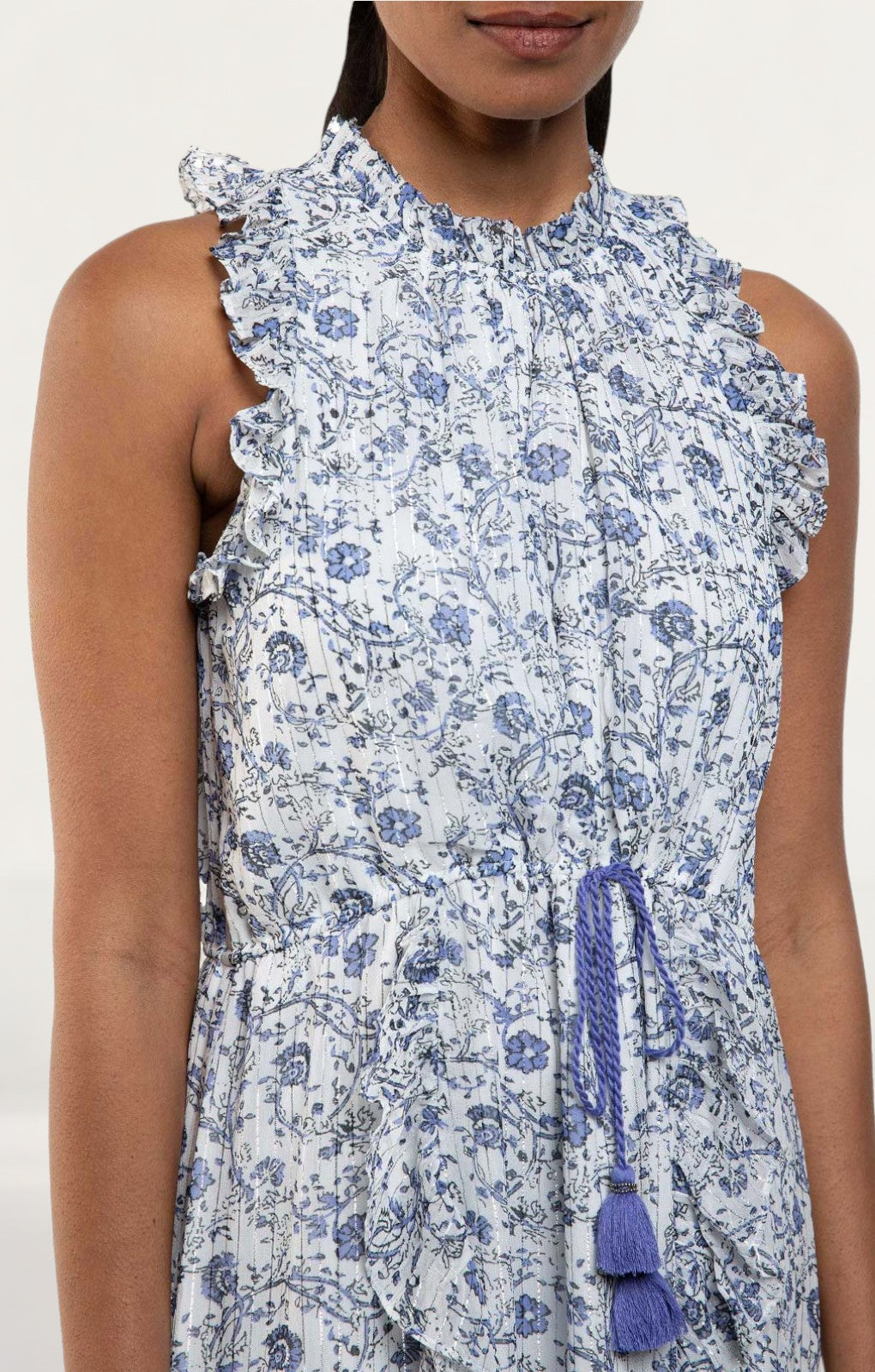 Saylor Chriselle Ditsy Print Maxi Dress