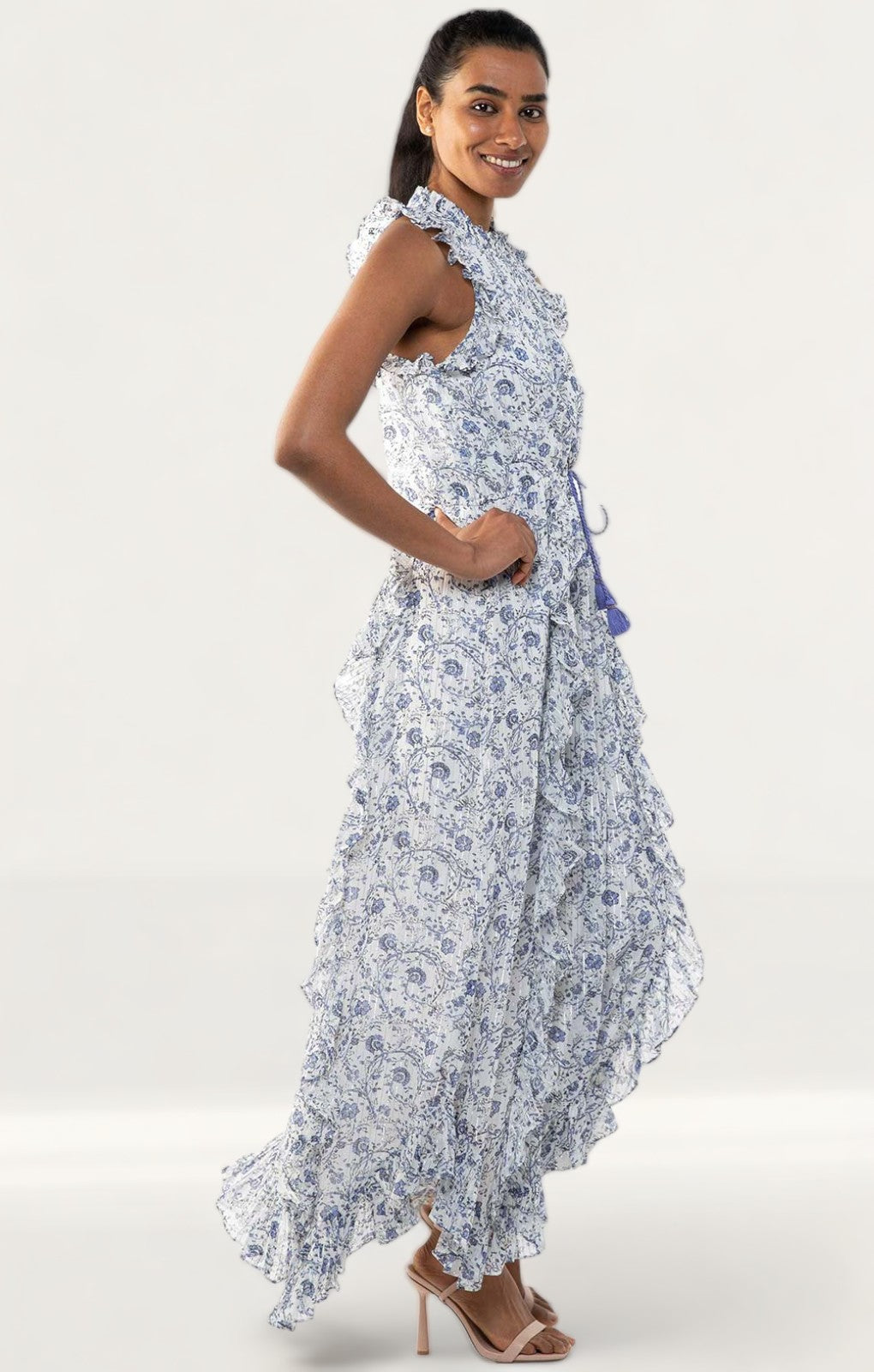 Saylor Chriselle Ditsy Print Maxi Dress