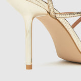 Schuh Sadie Strappy Sandal High Heels in Gold product image