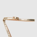 Schuh Sadie Strappy Sandal High Heels in Gold
