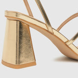 Schuh Samantha Block High Heels in Gold