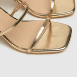Schuh Samantha Block High Heels in Gold