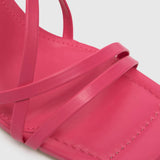 Schuh Scarlett Flared Block High Heels in Pink