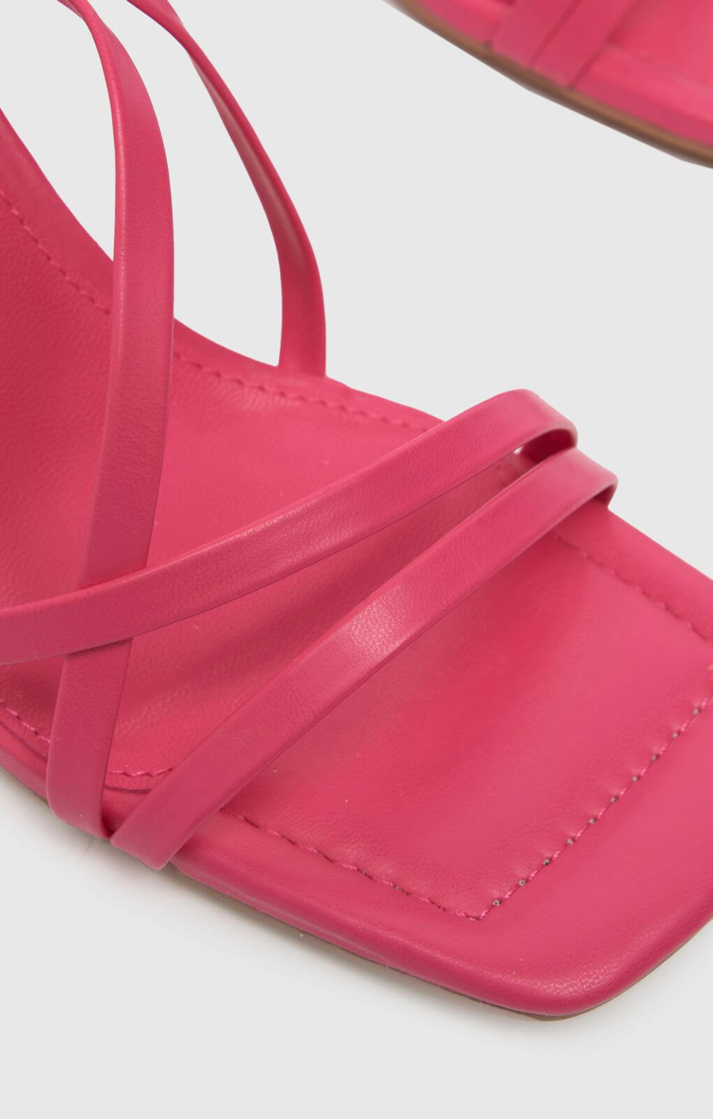 Schuh Scarlett Flared Block High Heels in Pink