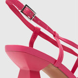 Schuh Scarlett Flared Block High Heels in Pink
