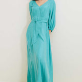 M&S Autograph V-Neck Belted Midi Dress