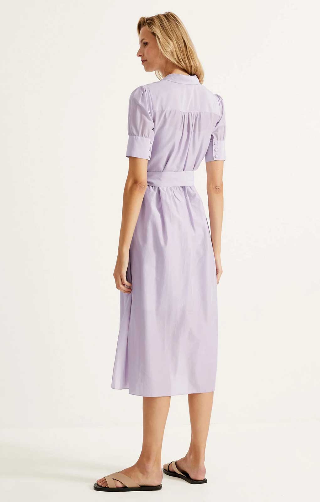 M&S Autograph Silk Blend Belted Midaxi Tiered Dress