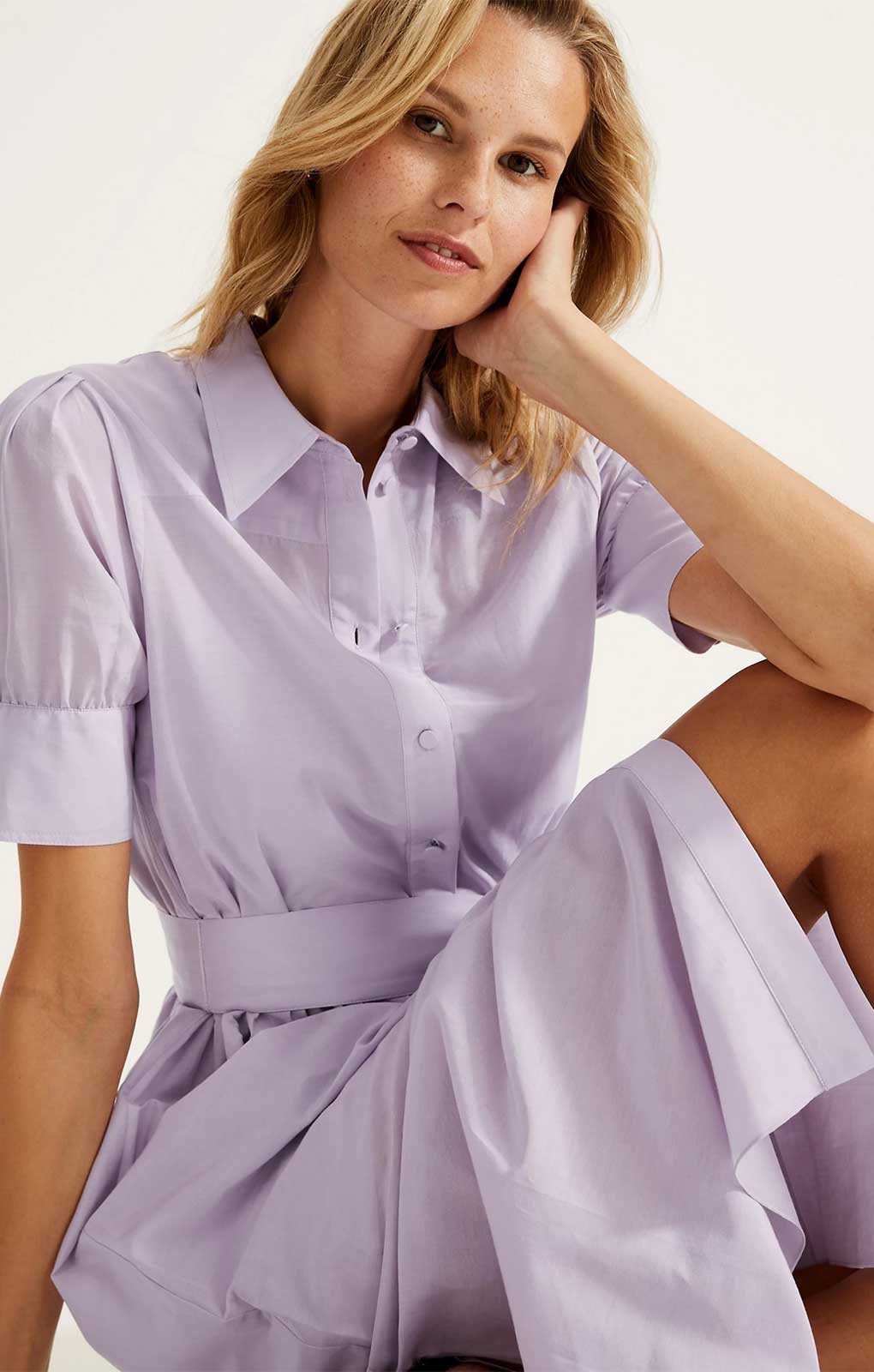 M&S AUTOGRAPH Silk Blend Belted Midaxi Tiered Dress product image
