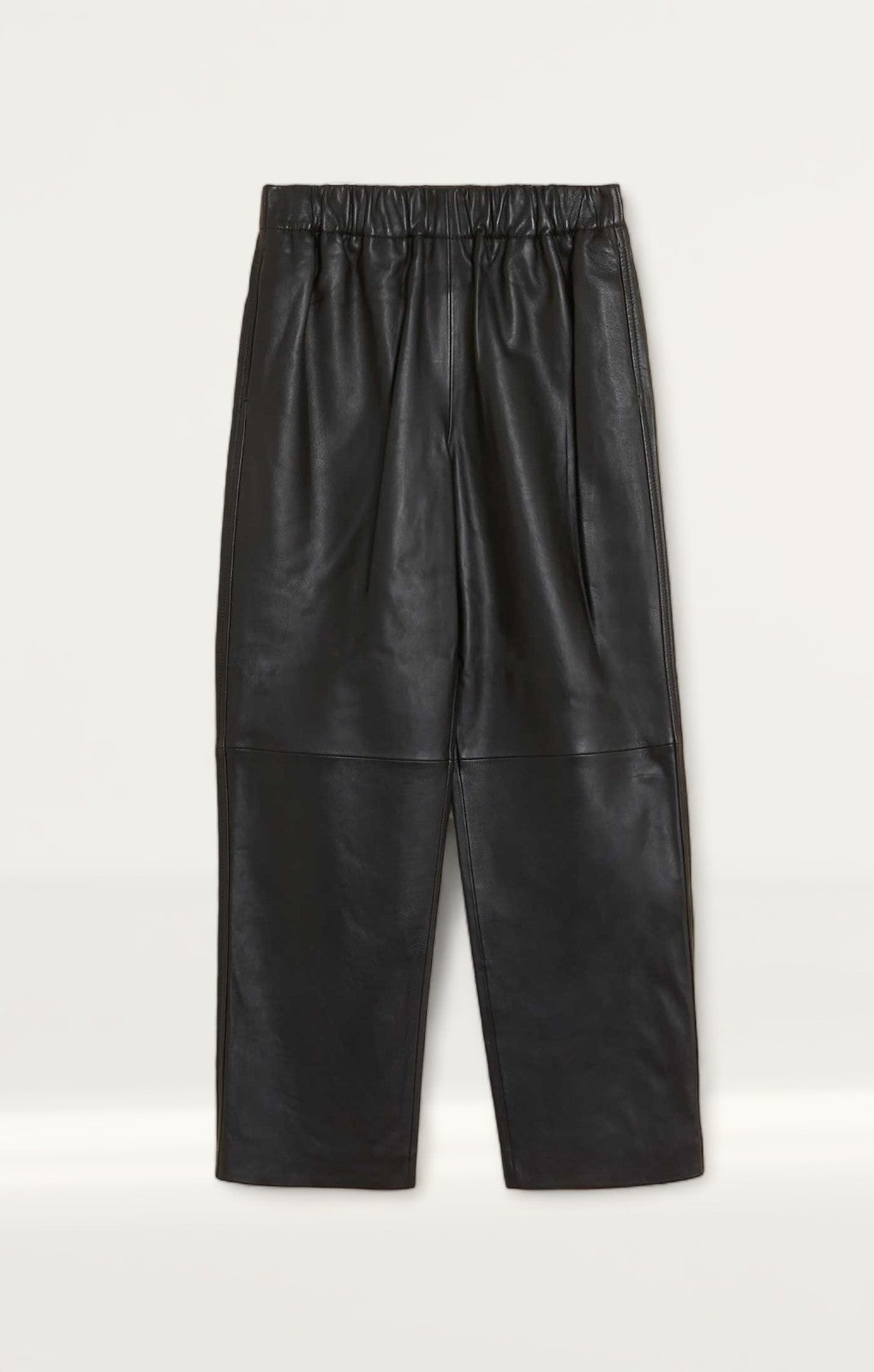 M&S Leather Straight Leg Ankle Grazer Trousers product image