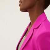 M&S Pink Washed Satin Relaxed Jacket & Trouser